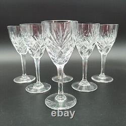 SAINT-LOUIS 6 VERRES À VIN BLANC EN CRISTAL Modèle CHANTILLY Lot2