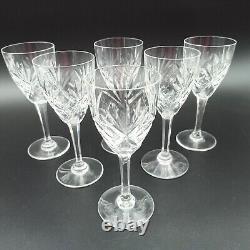SAINT-LOUIS 6 VERRES À VIN BLANC EN CRISTAL Modèle CHANTILLY Lot2