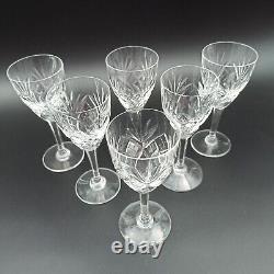 SAINT-LOUIS 6 VERRES À VIN BLANC EN CRISTAL Modèle CHANTILLY Lot2