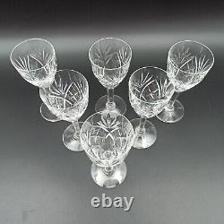 SAINT-LOUIS 6 VERRES À VIN BLANC EN CRISTAL Modèle CHANTILLY Lot2