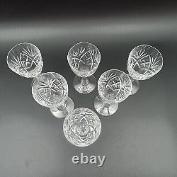 SAINT-LOUIS 6 VERRES À VIN BLANC EN CRISTAL Modèle CHANTILLY Lot2