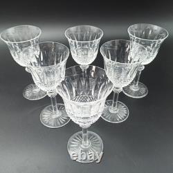 SAINT-LOUIS 6 VERRES À VIN BLANC EN CRISTAL Modèle TOMMY
