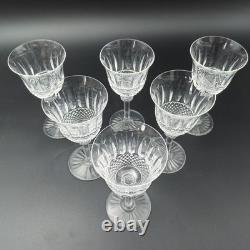 SAINT-LOUIS 6 VERRES À VIN BLANC EN CRISTAL Modèle TOMMY