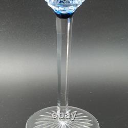 SAINT-LOUIS 6 VERRES À VIN DU RHIN EN CRISTAL ROEMERS Bleu