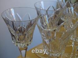 SAINT LOUIS 6 VERRES A VIN ROUGE CRISTAL MODELE CAMARGUE ht 13,2 cm 10 cls