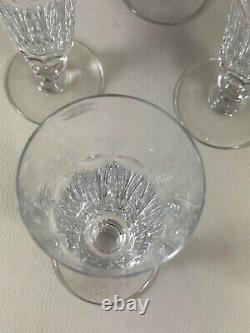 SAINT LOUIS 6 flûtes à champagne cristal a cotes 18,3 cm