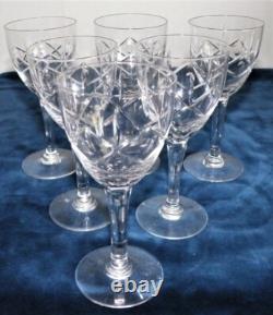 SAINT LOUIS 6 verres a vin (14,5 cm) PARFAIT ETAT Cristal début 20 éme
