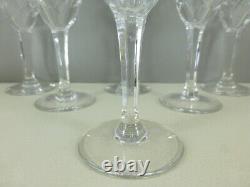 SAINT LOUIS 6 verres à vin modèle CHANTILLY cristal taillé 15 cm estampillés