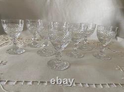 SAINT LOUIS 8 Verres à Digestif en Cristal Taillé Modèle Trianon estampillés