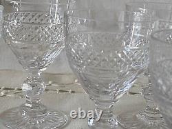 SAINT LOUIS 8 Verres à Digestif en Cristal Taillé Modèle Trianon estampillés
