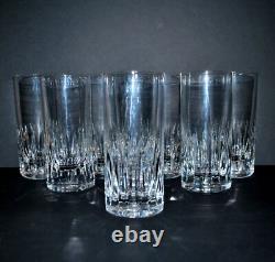 SAINT-LOUIS 8x Verres à jus whisky longdrink AVIGNON Cristal navette Jersey