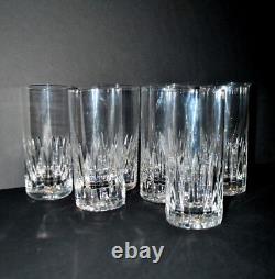 SAINT-LOUIS 8x Verres à jus whisky longdrink AVIGNON Cristal navette Jersey