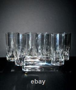 SAINT-LOUIS 8x Verres à jus whisky longdrink AVIGNON Cristal navette Jersey