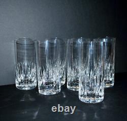 SAINT-LOUIS 8x Verres à jus whisky longdrink AVIGNON Cristal navette Jersey