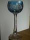 Saint Louis Ancien Verre Vin Roemer Cristal Colorer Bleu Petrole Niepce 18,5 Cm