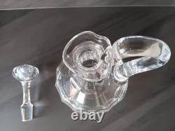 SAINT-LOUIS Aiguière Carafe à Vin Décanteur en Cristal Taillé à Facettes Signé