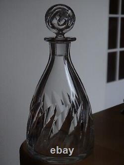 SAINT LOUIS CARAFE A VIN CRISTAL TAILLER signée MODELE BIDASSOA