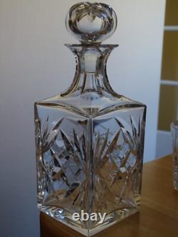 SAINT LOUIS CARAFE WHISKY CRISTAL TAILLER MOD CHANTILLY signée