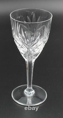 SAINT LOUIS CHANTILLY 4 VERRES à EAU EN CRISTAL H= 18 CM