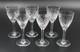 Saint Louis Chantilly 6 Verres à Vin En Cristal H= 14 Cm