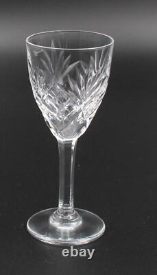 SAINT LOUIS CHANTILLY 6 VERRES à VIN EN CRISTAL H= 14 CM