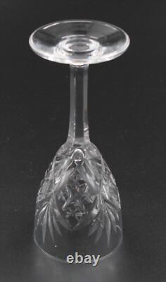 SAINT LOUIS CHANTILLY 6 VERRES à VIN EN CRISTAL H= 14 CM