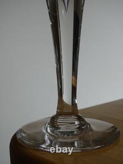 SAINT LOUIS CRISTAL 1 JOLIE BOUGEOIR ht 22,5 cm signé