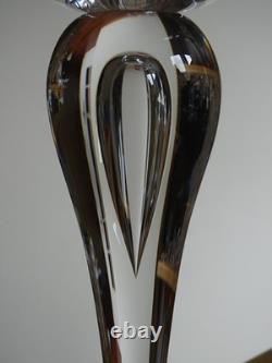 SAINT LOUIS CRISTAL 1 JOLIE BOUGEOIR ht 22,5 cm signé