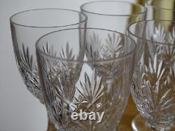 SAINT LOUIS CRISTAL 6 ANCIENS PETITS VERRES A LIQUEUR MASSENET TAILLER ht 9,5 cm