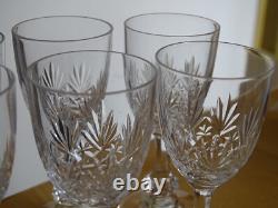 SAINT LOUIS CRISTAL 6 ANCIENS PETITS VERRES A LIQUEUR MASSENET TAILLER ht 9,5 cm