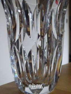 SAINT LOUIS CRISTAL TAILLER ANCIEN VASE MODELE D'ARTAGNAN ht 18 cm VERS 1960
