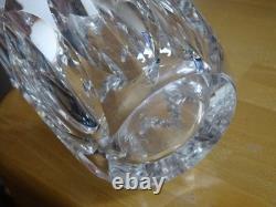 SAINT LOUIS CRISTAL TAILLER ANCIEN VASE MODELE D'ARTAGNAN ht 18 cm VERS 1960