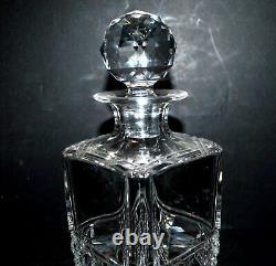 SAINT-LOUIS Carafe à whisky Diamant Pierreries en cristal taillé signé 25cm