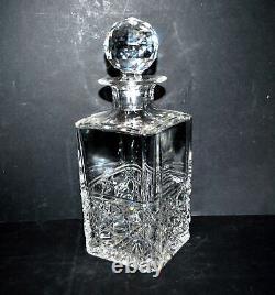 SAINT-LOUIS Carafe à whisky Diamant Pierreries en cristal taillé signé 25cm