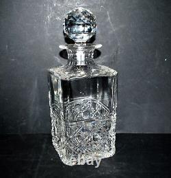 SAINT-LOUIS Carafe à whisky Diamant Pierreries en cristal taillé signé 25cm
