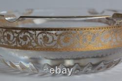 SAINT-LOUIS Cendrier cristal Thistle or (60907)