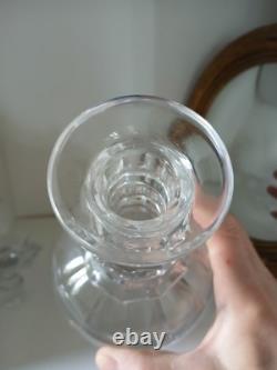 SAINT LOUIS Cristal ancienne Carafe Whisky Cognac Liqueur Vintage French Liquor
