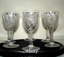 SAINT LOUIS GAVARNI 6 VERRES A VIN BLANC CRISTAL 12,5 cm