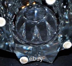 SAINT-LOUIS Grand vase moderniste DESIGN en cristal taillé profond biseaux signé