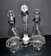 Saint-louis Huilier Vinaigrier En Cristal Moul&eacute; Bambou Torse Sign&eacute; 1900