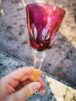 SAINT-LOUIS Jersey. Verre roemer à Vin du Rhin (19 cm), en cristal