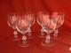 Saint Louis, Lucrece, Serie De 6 Verres A Vin En Cristal, Signes, Epoque Xx&egrave;me