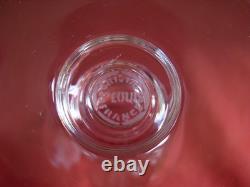 SAINT LOUIS, LUCRECE, SERIE DE 6 VERRES A VIN EN CRISTAL, SIGNES, EPOQUE XXème