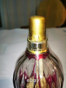 SAINT-LOUIS Lampe Berger en cristal taillé Améthyste. Époque Art déco