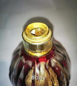 SAINT-LOUIS Lampe Berger en cristal taillé Améthyste. Époque Art déco
