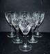 Saint-louis Lot 6 Verres à Vin Blanc Chantilly En Cristal Signé Saint-louis H14