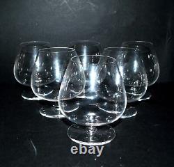 SAINT-LOUIS Lot 6 Verres ballon dégustation whisky cognac SEGONZAC cristal signé