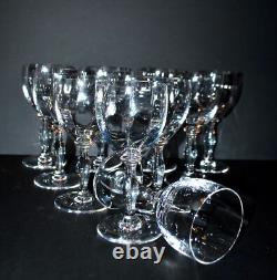 SAINT-LOUIS Lot de 11 Verres à vin Manon Lasalle CRISTAL 2e choix H15.5cm
