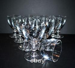 SAINT-LOUIS Lot de 11 Verres à vin TRIANON en cristal uni 2e choix H12cm