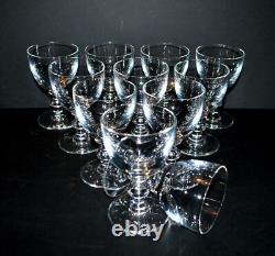SAINT-LOUIS Lot de 11 Verres à vin TRIANON en cristal uni 2e choix H12cm